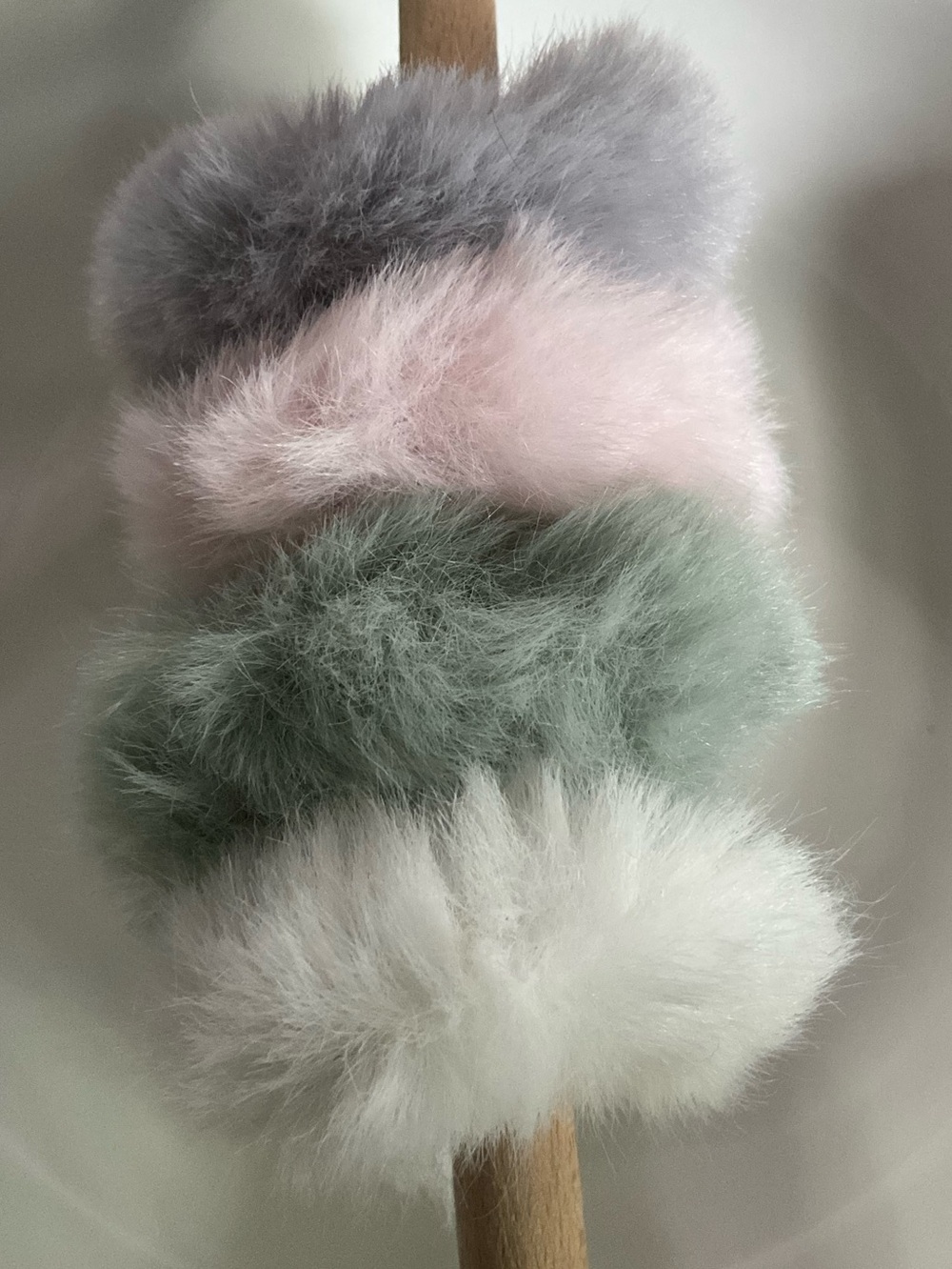 Fluffy Faux Fur Hair Scrunchies